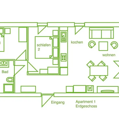 公寓 Beim Windmueller App 1,7-10 科瑟罗