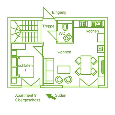 公寓 Beim Windmueller App 1,7-10